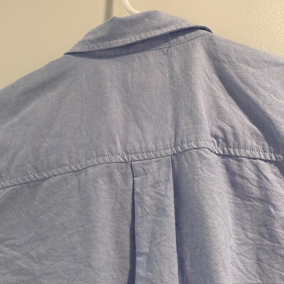 Short sleeve blue Oxford button down shirt - Picture 6 of 8